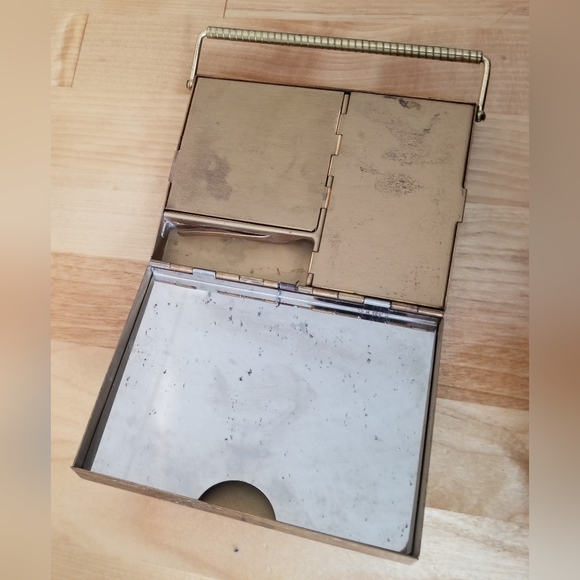 Vintage Volupte USA Compact Goldtone Makeup Lipstick  Powder Holder - Picture 5 of 13